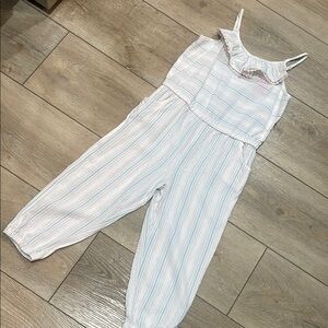 Striped Sleeveless Jumpsuit